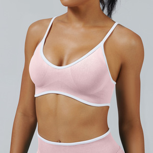 2025 nouvelles femmes séchage rapide respirant course <span class=keywords><strong>haut</strong></span> Impact sans couture <span class=keywords><strong>dos</strong></span> nu et nombril Yoga <span class=keywords><strong>haut</strong></span> Gym Fitness sport soutien-gorge - Product Image 5
