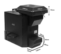 Machine à torréfier le café Samurai 450g, contrôle numérique automatique de la température, 1000W, électrique, en acier inoxydable noir, pour usage domestique