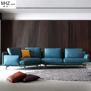 MHZ casa yeni Modern endüstriyel 2 koltuklu sectionalleather deri güzel koltuk takımı tasarımlar kesit lüks deri kesit kanepe