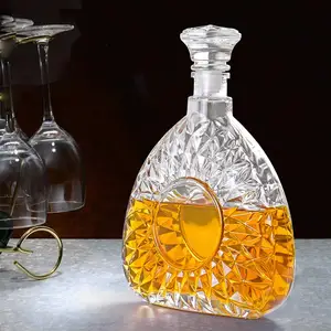 Custom 750ml Liquor Decanter Whiskey Brandy Bottle Whisky Drink