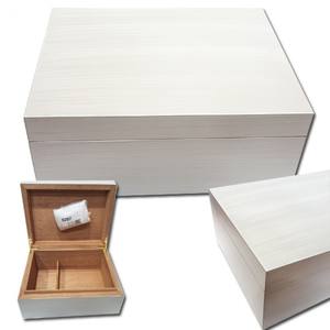 Humidor de cigarros de madera blanca de 40ct de alta calidad, vendedor caliente al por mayor - Product Image 1