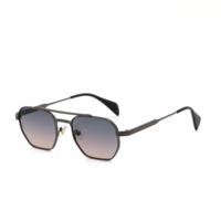 Nouvelles lunettes de soleil carrées - Lunettes de soleil polarisées en métal UV400 tendance pour la conduite, protection solaire, lunettes de soleil de luxe