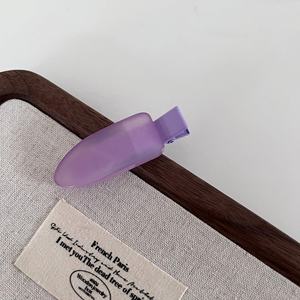 Barrettes à cheveux coréennes d'été 2026 en alliage, 5,5 cm, sans plis, couleur gelée douce, géométriques, sans couture, pour frange latérale, accessoires pour cheveux de bébé, pour fille - Product Image 5