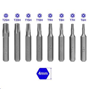 Juego de Destornilladores Eléctricos de Precisión de Acero Inoxidable de Grado Industrial Startech, 4 mm, 20-40 Piezas, Cabeza de Tornillo Torx, OEM, Apilable - Product Image 2