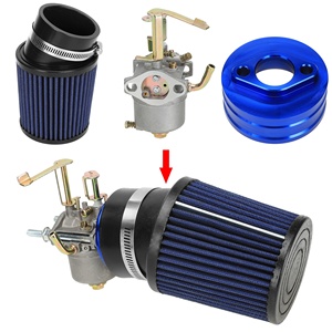 适用于79cc 98cc 3.0hp CT100U CC100X迷你自行车卡丁车的HIAORS化油器<span class=keywords><strong>Carb</strong></span>空气过滤器适配器排气管消声器第2级套件 - Product Image 5