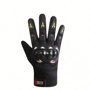 Gants de course réglables en cuir rigide thermiques/isolés, anti-chute, résistants à l'usure, compatibles écran tactile, pour le ski et la moto en été - Product Image 6