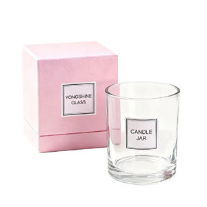 Tarro <span class=keywords><strong>de</strong></span> vela <span class=keywords><strong>de</strong></span> cristal <span class=keywords><strong>de</strong></span> Color degradado 320MLPink, tarro vacío elegante con un hermoso diseño para sostener velas y linternas - Product Image 6