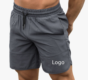 Shorts de sport pour hommes avec logo imprimé personnalisé, shorts de musculation, shorts de course à pied, vêtements de sport pour garçons avec poche - Product Image 3