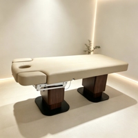 Table de massage électrique 4 moteurs pour esthéticienne, lit de soin réglable en hauteur pour spa, cils, massage, traitement, salon, thérapie faciale