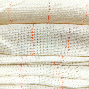 Hữu Cơ Thoáng Khí Thêu Chéo Tufting Vải Với Đánh Dấu Dòng Vải Đấm Kim Cho Cô Gái Chàng Trai Cho Nhà Dệt Sử Dụng - Product Image 2