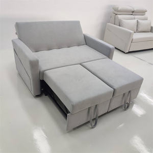 Sofá Cama Plegable de Doble Uso, Sofá Multifuncional para Sala de Estar Pequeña, Sofá Cama Económico de Madera Maciza - Product Image 6