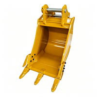 Godet de tranchée étroit avec broches de fixation incluses, support renforcé pour attache d'excavatrice PC135