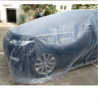Housse de voiture en plastique poly transparent