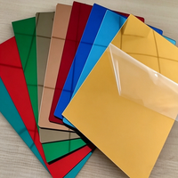 Tuiles de miroir acryliques autocollantes incassables, autocollants muraux flexibles pour la maison