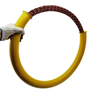 Ruban de tirage électrique torsadé en PET de 4,5 mm x 50 m avec tube d'emballage jaune - Product Image 4