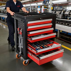 Customized <b>Tool</b> Cabinet 1200x900x400 Mm Industrial Mobile Workshop <b>Drawer</b> Storage With Locking System For Repair Use - Product Image 1