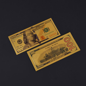 Venta al por mayor del fabricante: Nueva versión <span class=keywords><strong>de</strong></span> billete conmemorativo <span class=keywords><strong>de</strong></span> <span class=keywords><strong>100</strong></span> dólares <span class=keywords><strong>de</strong></span> plástico con lámina <span class=keywords><strong>de</strong></span> oro, regalos publicitarios <span class=keywords><strong>de</strong></span> moneda extranjera, estilo americano. - Product Image 2