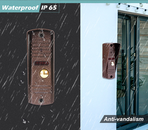 Interphone vidéo 4 fils avec caméra 600TVL 75 °   Système d'interphone avec contrôle de verrouillage électrique et support d'angle de vue - Product Image 5