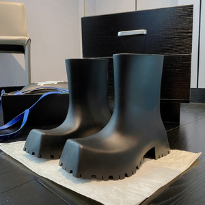 Chaussures de <span class=keywords><strong>marche</strong></span> de Style <span class=keywords><strong>Paris</strong></span> pour femmes, bottes décontractées à semelle épaisse en caoutchouc de pluie - Product Image 2