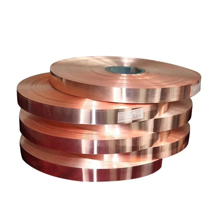 Factory Price C1100 TU1 TU2 T2 C10100 C10200 99.9% Pure Copper Strip Red Copper Foil Tape Roll Coil