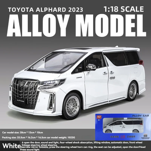 Toyota Alphard Premium Luxury MPV, Auto de Metal Fundido a Presión, Escala 1:18, Modelo Coleccionable de Gran Tamaño con Puertas Abatibles e Interior Detallado - Product Image 3
