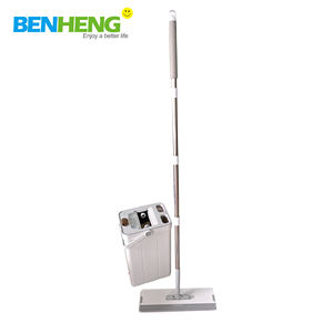 Nouveau 2025 Ensemble serpillière plate Majice mains libres rotative à 360 degrés avec système à 3 compartiments pour l'eau propre et l'eau sale séparées - Product Image 2