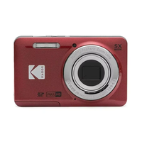 Appareil photo numérique KODAK PIXPRO FZ55-RD 16MP, zoom optique 5x, grand angle 28 mm, vidéo Full HD 1080P, écran LCD 2,7 pouces, caméra de vlogging