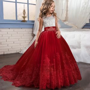 Pianura <span class=keywords><strong>lungo</strong></span> <span class=keywords><strong>Bianco</strong></span> Del Capretto Della Ragazza Dell'<span class=keywords><strong>abito</strong></span> di Sfera Del Partito di Sera Del Vestito Per Il Capretto - Product Image 2