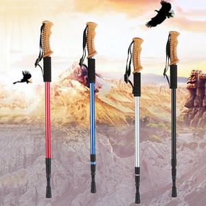 Mât <span class=keywords><strong>de</strong></span> Trekking <span class=keywords><strong>pliable</strong></span> ultraléger <span class=keywords><strong>de</strong></span> haute qualité, tige droite, poignée en liège, <span class=keywords><strong>bâton</strong></span> <span class=keywords><strong>de</strong></span> <span class=keywords><strong>marche</strong></span> réglable, nouveauté - Product Image 1