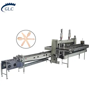 GLC smart disposable wood spoon and fork machine with visual inspection eco-friendly wooden coffee spoons making machine