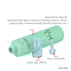 Emballage cosmétique Eco 50ml compte-gouttes de sérum pour les yeux longue buse tubes de crème pour les yeux en gel pour les yeux - Product Image 5