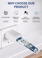 AC Auto Restarter Setelah Kegagalan Daya Plug and Play 360 °   Pengontrol Memori Pemutus Daya AC Inframerah