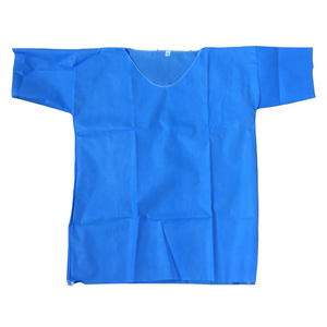 Ensemble de blouses chirurgicales jetables en SMS tissé certifié CE, unisexe, vêtements de protection médicale, tenue <span class=keywords><strong>chirurgicale</strong></span>, vêtements de travail hospitaliers - Product Image 3