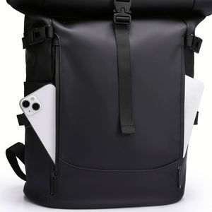 Sac à dos personnalisé en polyester Oxford imperméable et extensible, avec fermeture éclair, pour ordinateur portable, usage quotidien, affaires, école, 20-39L, avec port USB - Product Image 3