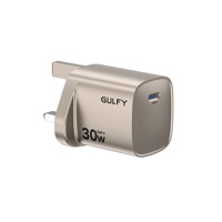 En stock: Lote al por mayor de cargadores GaN mixtos con enchufe UK, 20W, 30W, 45W, 65W, USB-C, multipuerto, de carga rápida para pared.