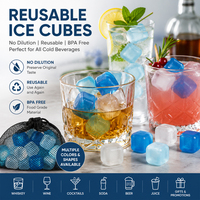 Prix usine OME – Glaçons réutilisables en plastique sans BPA, 2,5-4,5 cm, pour whisky, cocktails, boissons, qualité alimentaire, congélation rapide, réutilisables pour bar