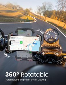 <span class=keywords><strong>Support</strong></span> de téléphone <span class=keywords><strong>pour</strong></span> moto Harley 2025, nouveau modèle amélioré, fixation rapide sur guidon 1S, compatible avec les grandes coques de téléphone - Product Image 2