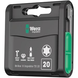 WERA - 05057772001 Torx Impaktor <b>bit</b> <b>set</b> (15 pcs.) - EAN 4013288187871 INSERTS FOR <b>SCREWING</b> <b>SCREWING</b> <b>BITS</b> <b>SETS</b> - Product Image 1