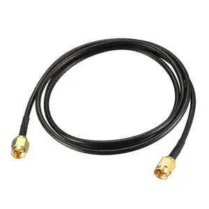 Black RG174 SMA Coaxial Cable 50 Ohm SMA Male to SMA Male