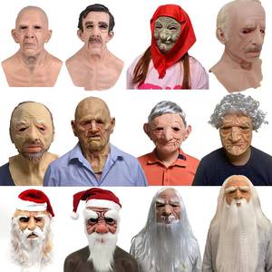 Máscara de Látex Realista de Hombre Calvo con Arrugas para Halloween, Peluca Suave de Silicona para Hombres y Mujeres - Product Image 2