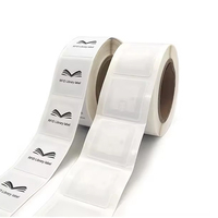Étiquette RFID passive C HF personnalisée ultralégère 13,56 MHz, vente en gros, haute sensibilité, autocollant étanche pour contrôle d'accès aux actifs