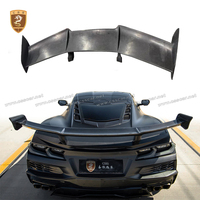 Aileron de coffre arrière en fibre de carbone sec de style ZR1 pour Chevrolet Corvette C8 Z51 2025 Model Car Spoilers