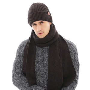 All'ingrosso moda di alta qualità uomini caldi invernali cappelli berretto a maglia <span class=keywords><strong>sciarpa</strong></span> <span class=keywords><strong>e</strong></span> guanti set - Product Image 6