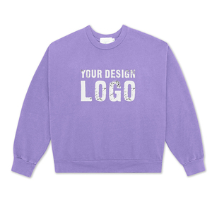Sudadera de Hombre de Cuello Redondo, Color Sólido, Otoño Invierno, Estilo Casual Urbano, Hombros Caídos, Unisex, Holgada - Product Image 4