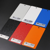 Peinture en poudre époxy orange froissée avec texture martelée pour voitures, meubles et appareils électroménagers - Application par pulvérisation