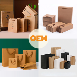 New Products <b>Gift</b> Paper Bag Green Easter Paper Bag Luxury Laminated Paper Shipping Bags For Clothing - Product Image 2