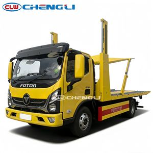 Camion de dépannage à plateau Foton Auman 4x2 7 tonnes, moteur diesel Euro 3/4, camion de récupération à deux essieux pour le transport de véhicules accidentés - Product Image 3