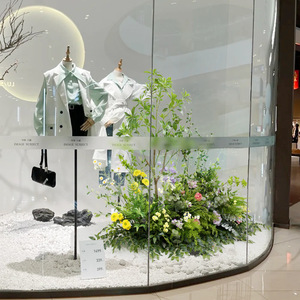 Ensemble de <span class=keywords><strong>fleurs</strong></span> artificielles en soie pour intérieur/extérieur, simulation d'<span class=keywords><strong>arbre</strong></span> en pot, arrangement floral, ornements de coin de fenêtre, plantes - Product Image 2