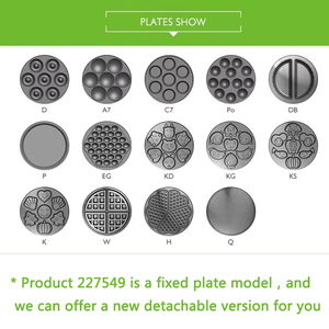 Máy Làm Bánh <span class=keywords><strong>Waffle</strong></span> Bán Chạy Điện Với 13 Tấm Có Thể Tháo Rời Để Lựa Chọn - Product Image 5