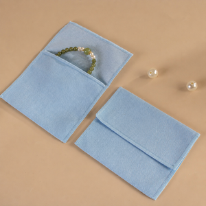 Étiquette en tissu personnalisable en sergé de coton, bordure sertie, fil non détachable, pochettes épaisses pour bijoux et boucles d'oreilles - Product Image 4